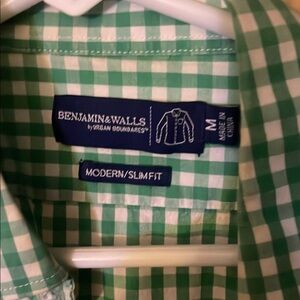 Green Checkered Men's Shirt